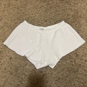Brandy Melville Cream Knit Shorts
